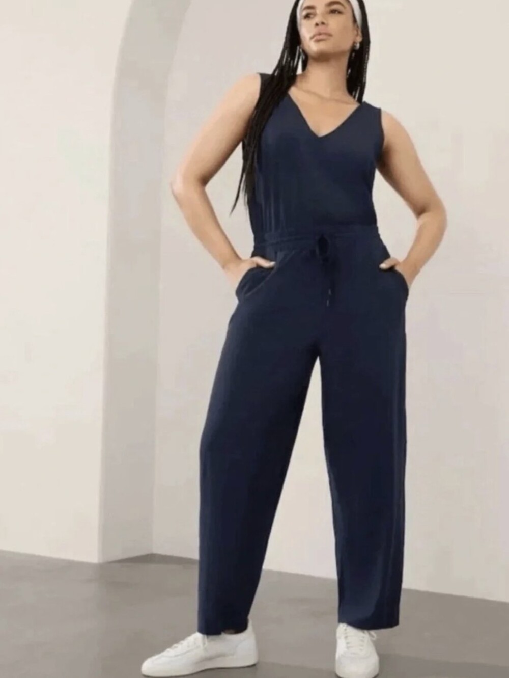 NWT Athleta Avenue Jumpsuit Navy